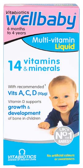 Vitabiotics WellBaby Infant Liquid from 6 Months to 4 Years, 150ml (Pack of 2)
