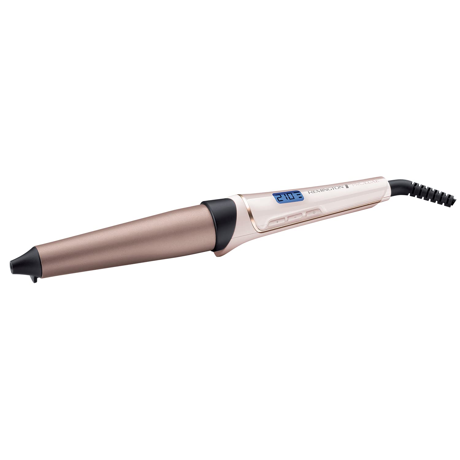 Remington Proluxe Large Barrel Hair Curling Wand, 25-38 mm Barrel with Pro+ Healthier Styling Setting, CI91X1, Rose Gold