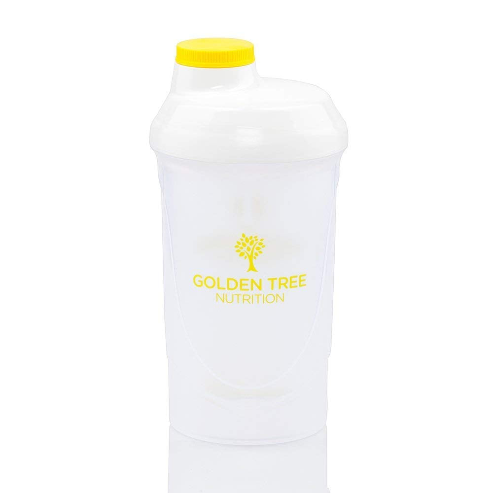 Golden Tree Wave Protein Shaker 600ml, BPA and DEHP Free, 100% Leak-Proof