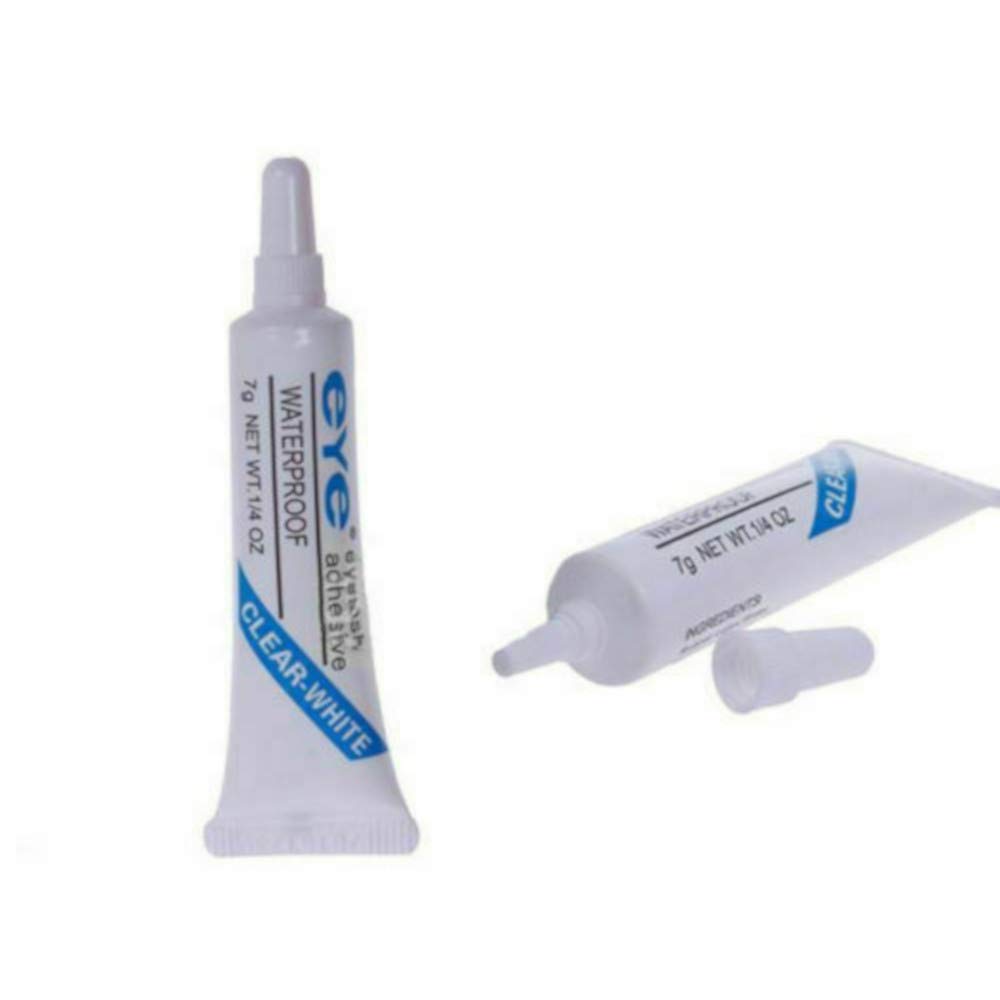 Harlington Group False Eyelash Clear Glue Super Hold Eye Lash Glue 7g Eyelash Glue Drys Clear Lash Extension Adhesive New Waterproof Formula Strong Hold (clear)