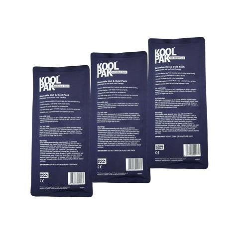 Koolpak Deluxe Reusable Hot/Cold Gel Packs - x3 (Triple Pack)