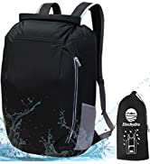 Etechydra Dry Bag Waterproof Backpack 20L, Ultra-Light Portable Roll Top Dry Bag Rucksack, Floating Dry Sack Reflective Backpack for Beach/Swimming/Camping/Fishing/Kayaking Boat Dry Bag, Black