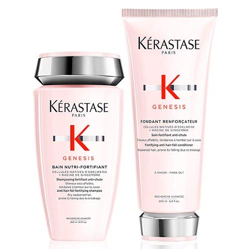 Kérastase Genesis Bain Nutri-Fortifiant 250ml and Genesis Fondant Renforcateur 200ml Duo