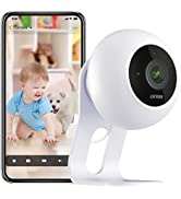 Winees Pet Camera WiFi Security Camera Indoor, Advanced IP Baby Monitor Dog Camera 1080P HD with Night Vision, 2-Way Audio, Motion Detection, 360 Pan Tilt Zoom, Work with APP, Alexa, 2.4 GHz WiFi