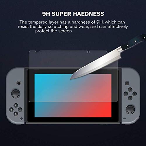XINRUISEN 2Pack Glass Screen Protector for Nintendo Switch 2017/2019, Tempered Glass Screen Protector for Nintendo Switch DS OLD Model 6.2 inch Screen Protective Glass Cover Protection for Switch