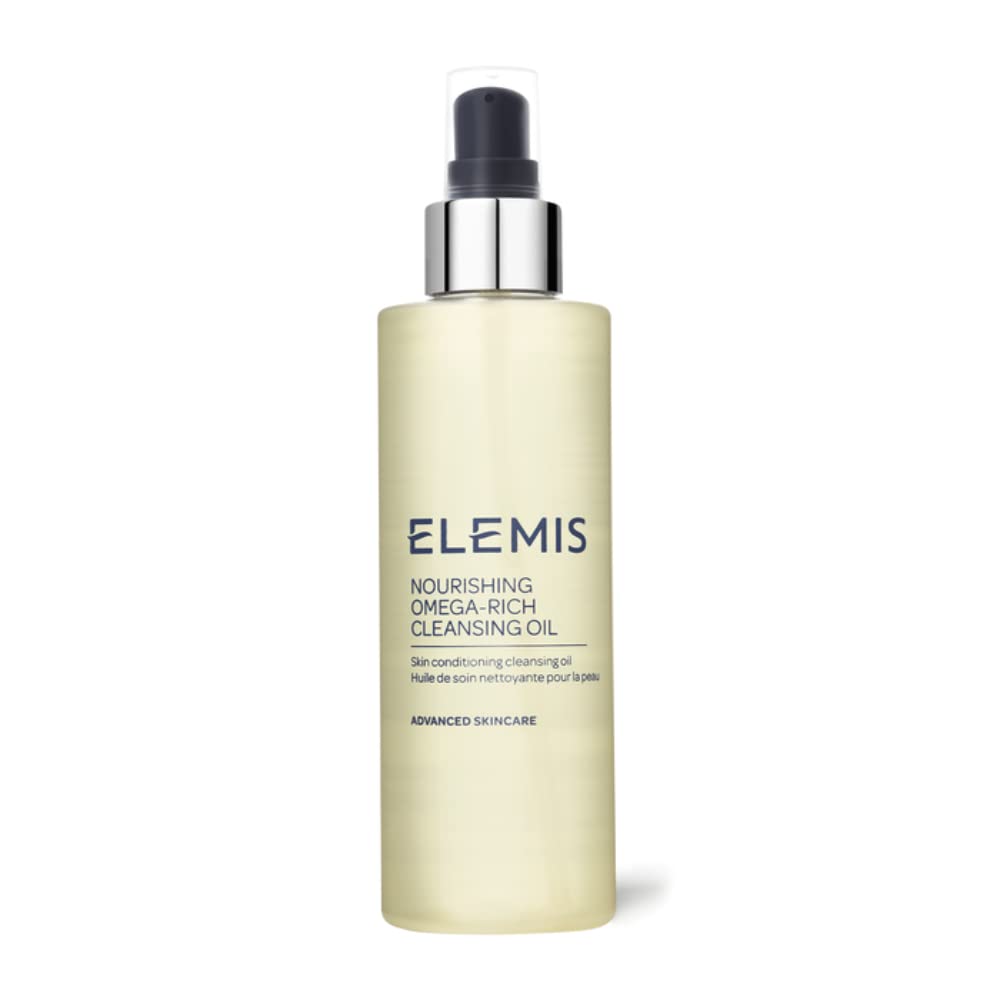 ELEMIS Nourishing Omega-Rich Cleansing Oil, Cleansing Face Oil to Cleanse, Sooth and Soften Skin, Vitamin-Rich Facial Oil to Gently Remove Impurities for a Healthy and Radiant Complexion, 195 ml