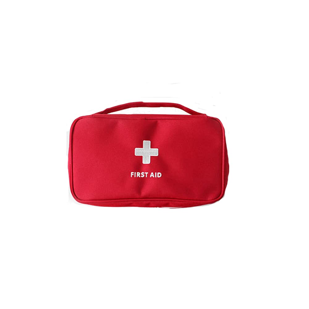XINGSUI 1 Pieces Safety First aid Empty Grab Bag,Portable Travel First aid kit Mini Medical Bag, Drug Pack Storage Bag Empty (Red)for Home, Office, Vehicle,Camping, Workplace & Outdoor