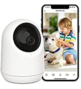 SwitchBot Home Security Camera WiFi - Indoor Camera 1080P HD with 10m Night Vision, 2 Way Audio, 360 Smart Tracking and Privacy Mode, Pet/Kids/Baby Monitor Works with Alexa, Only Support 2.4G WiFi