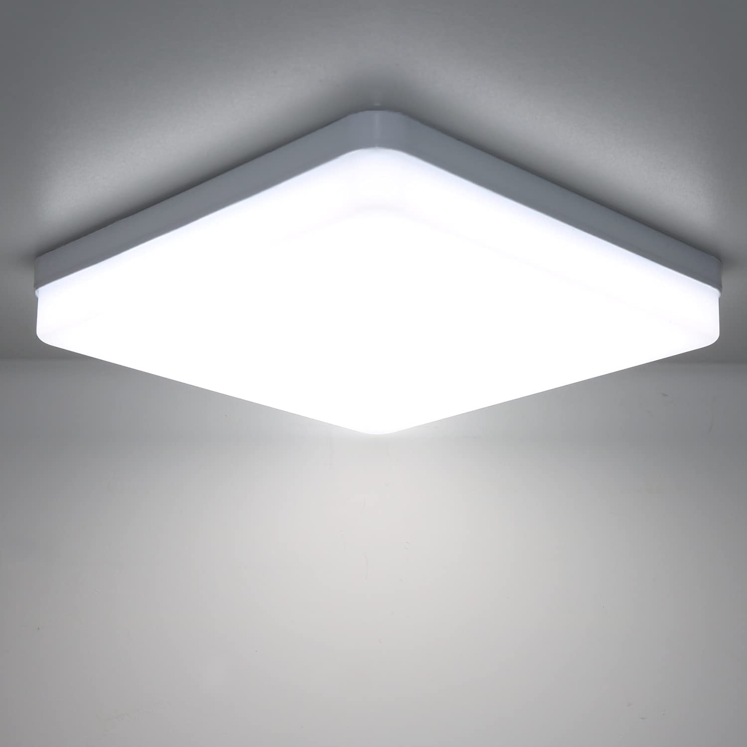 Kimjo LED Ceiling Light 36W Daylight White 6500K, Ceiling Lamp Square for Bathroom, Modern Ceiling Light 3240LM Ideal for Bedroom Kitchen Living Room Dining Room Hallway