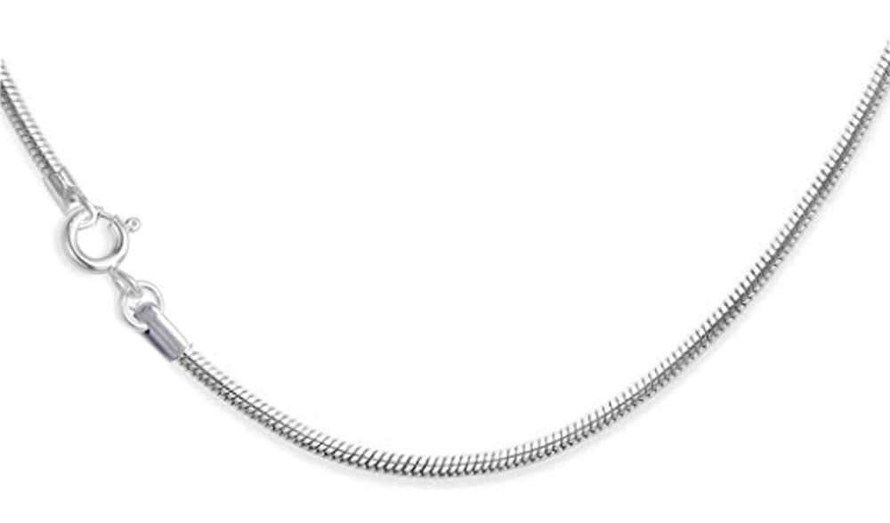 16" Sterling Silver Snake Chain - 16 inch Silver snake chain - 41cm x 1mm thick. Gift boxed 8514/16