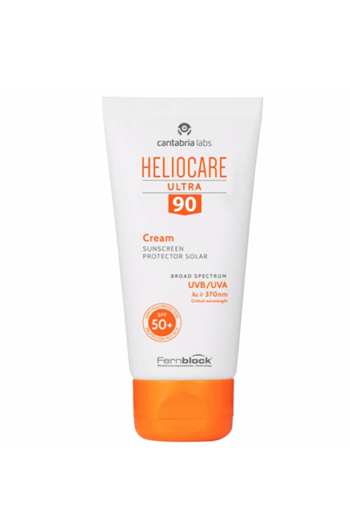 Heliocare Ultra 90 Cream SPF50+ / Sun Cream For Face/Daily UVA and UVB Anti-Ageing Sun Block/Combination, Dry and Normal Skin Types/Matte Finish (50ml)