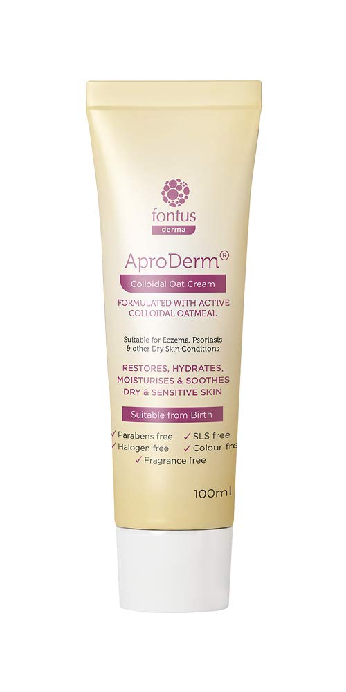 AproDerm Colloidal Oat Cream - 100ml - Paraffin Free Cream - Suitable for Dry Skin, Eczema and Psoriasis