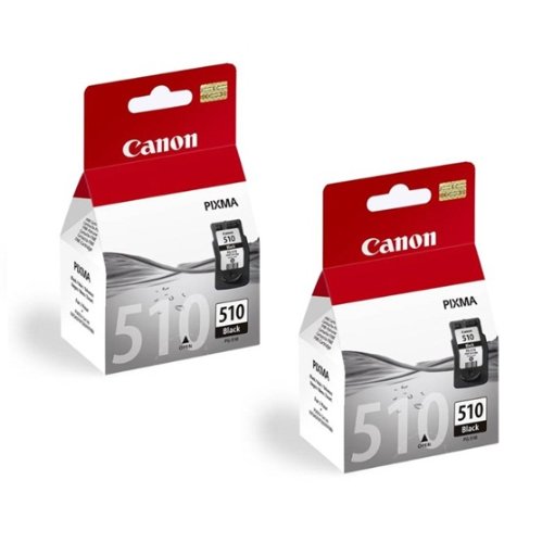 New sealed Twinpack PG-510 Canon Black Printer Ink Cartridges for Canon Pixma iP2700 iP2702 MP240 MP250 MP252 MP260 MP270 MP272 MP280 MP282 MP480 MP490 MP492 MP495 MP499 MX320 MX330 MX340 MX350 MX360 MX410 MX420