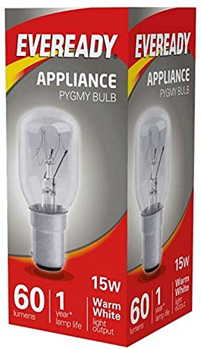 10x Eveready 15W Pygmy Bulb Appliance Lamp SBC(B15) -