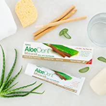 Aloe Dent Triple Action Aloe Vera Fluoride Free Toothpaste - 3 x 100 ml, Pack of 3