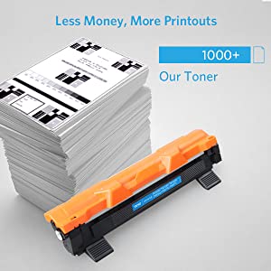 V4INK Compatible Brother TN1050 Toner Cartridge for Brother Mono Laser Printer HL-1110 HL-1112 HL-1210W HL-1212W DCP-1510 DCP-1512 DCP-1610W DCP-1612W MFC-1810 MFC-1910 1910W (1000 Pages Black 2 Pack)