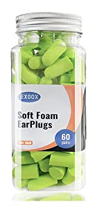 EXGOX 14 Pairs Silicone Ear Plugs for Sleeping Noise Cancelling Reusable Moldable Wax Earplugs for Swimming, Work, Airplane, SNR27dB(Blue, Orange)