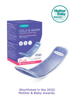 Lansinoh Cold & Warm Post-Birth Relief Reusable Freezer or Microwave Pads for Postpartum Pain After Birth for The First Days of Postnatal