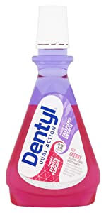 Dentyl Dual Action CPC Mouthwash, 12hrs Fresh Breath & Total Care, Alcohol Free, ICY Cherry, 500 ml
