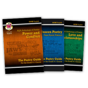 New GCSE English AQA Poetry Guide - Power & Conflict Anthology inc. Online Edition, Audio & Quizzes: perfect for 2022 and 2023 exam revision (CGP GCSE English 9-1 Revision)