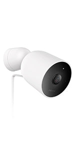 Outdoor Security Camera, Nooie 1080P WIFI CCTV Bullet Camera with Night Vision, IP66 Weatherproof, Deterrent Alarm, 2-Way Audio, Motion Detection - Works with Alexa