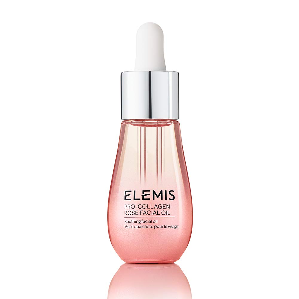 ELEMIS Pro-Collagen Rose Facial Oil, Soothing and Luxurious, English Rose-Infused Lightweight Facial Oil, Smooths the Appearance of Fine Lines and Wrinkles for a Petal-Soft Radiance, 15ml