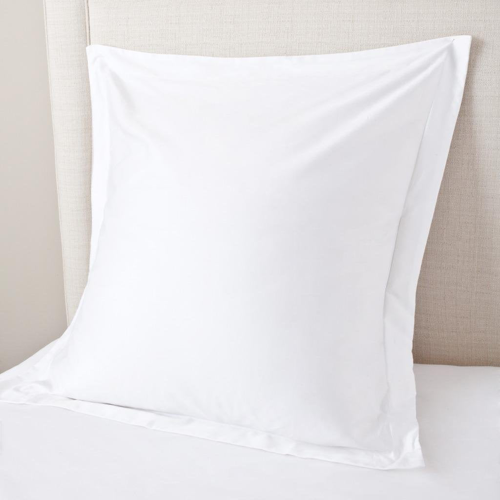 Comfort Beddings Export Quality 450 Thread Count 100% Egyptian Cotton Continental Pillow Cases Pack Of 2 - White (Continental/Square Size 65 x 65 CM)
