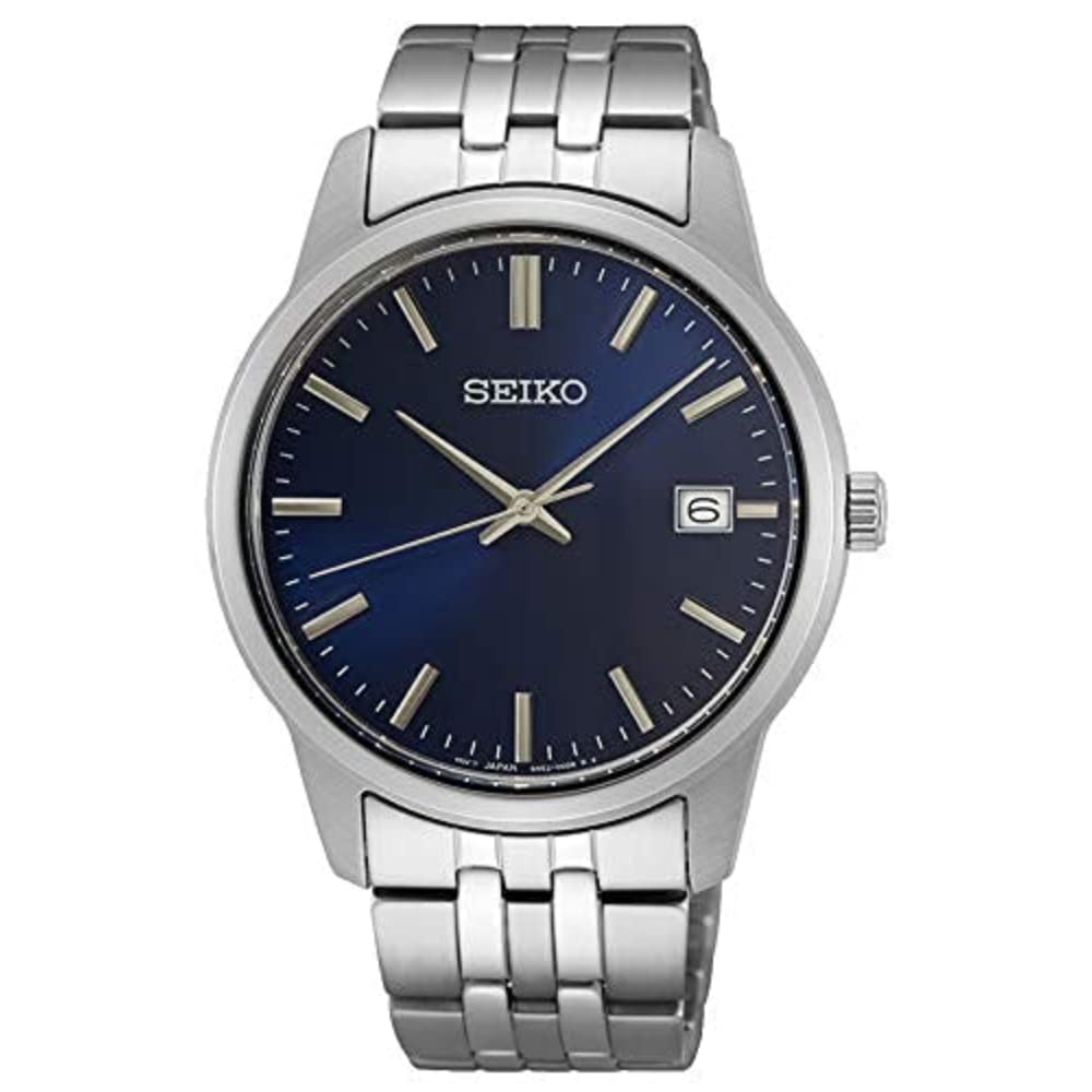 Seiko Mens Analog Quartz Watch with Stainless Steel Strap SUR399P1