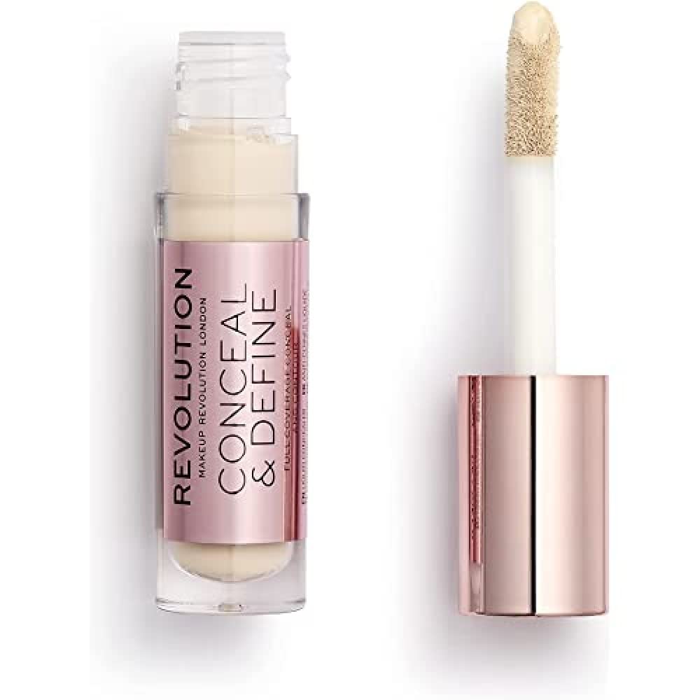 Makeup Revolution, Conceal & Define Concealer, C1, 4g