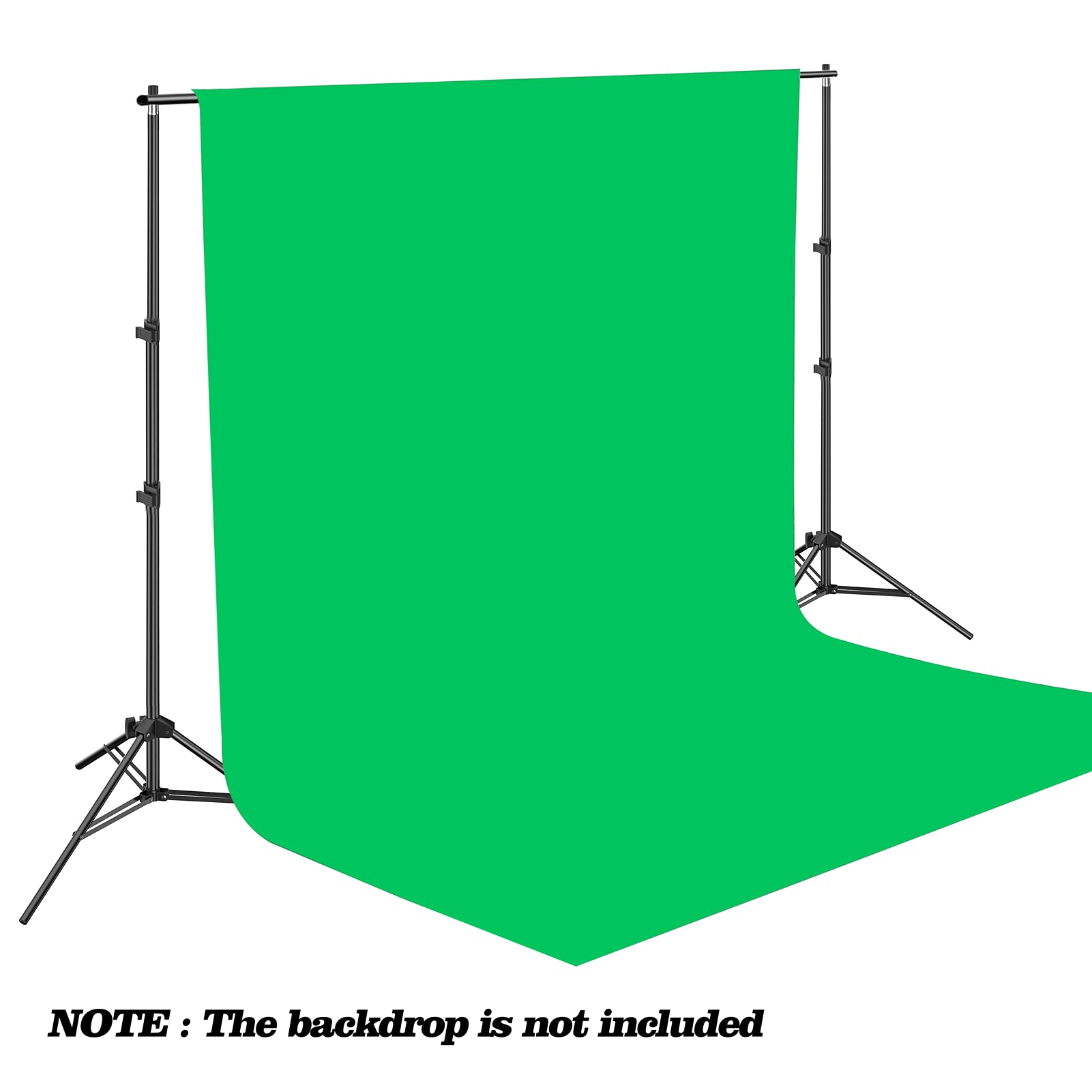 EMART Photo Video Studio 2m x 3m Adjustable Backdrop Stand Background Support System Kit with Carry Bag