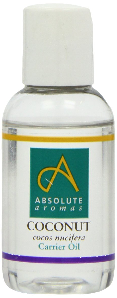 Absolute Aromas Fractionated Coconut Oil 50ml - 100% Pure, Unscented and Natural Carrier Oil - For Massage, Aromatherapy and Blending Essentials Oils - Use on Hair and Skin