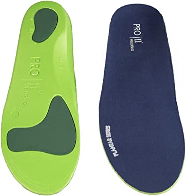 PRO 11 WELLBEING Orthotic Insoles Full Length with Arch Supports, Metatarsal and Heel Cushion for Plantar Fasciitis Treatment
