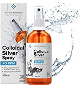 Highest Purity Colloidal Silver 300mL ● 40 PPM ● Free Spray to Fill ● Superior Concentration, Smaller Particles, Better Results ● Certified by 3 Independent Laboratories ● Institut Katharos