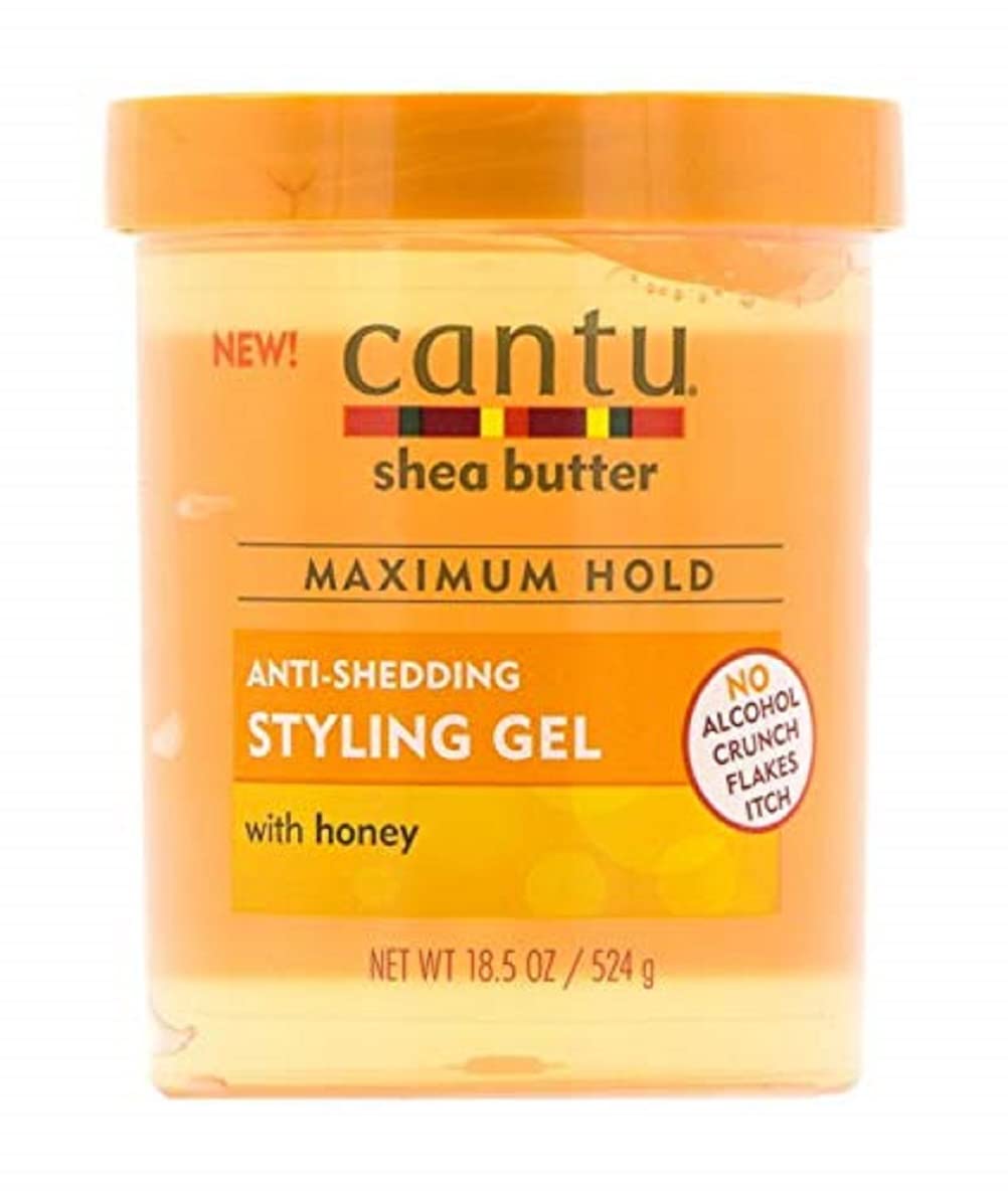 CANTU Shea Butter Maximum Hold Anti-Shedding Styling Gel with Honey 524g