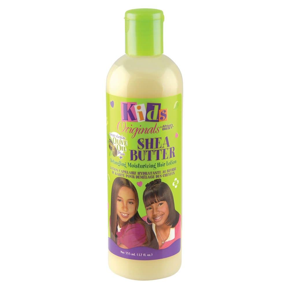 AFRICA'S BEST ORGANICS Kids Shea Butter Detangling Moisturizing Hair Lotion with Olive Oil 355 ml