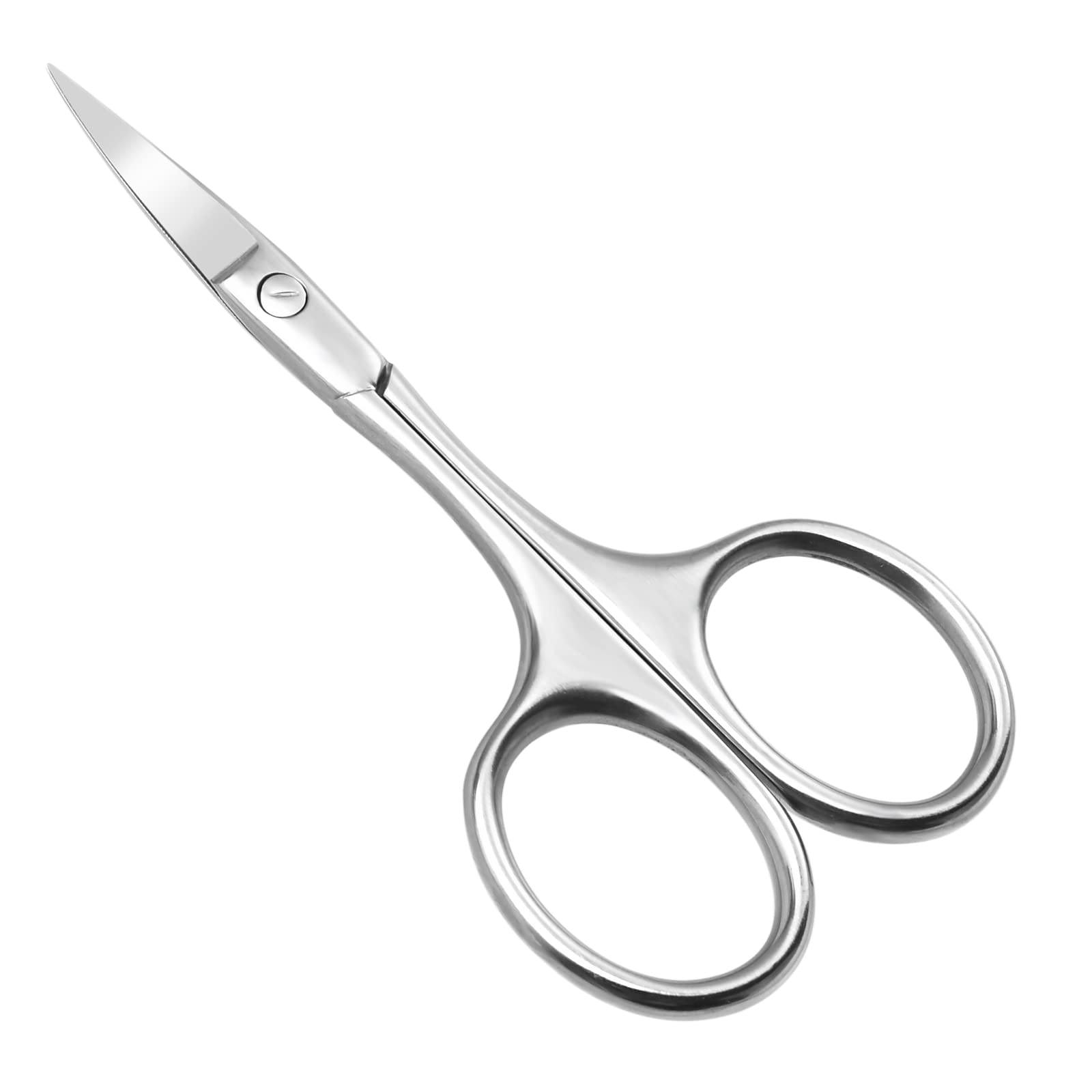 Onlylove Stainless steel beauty scissors, Pointed Household Beauty Scissors, Suitable for Trimming Eyebrows, Nose Hair, Beard, Silver