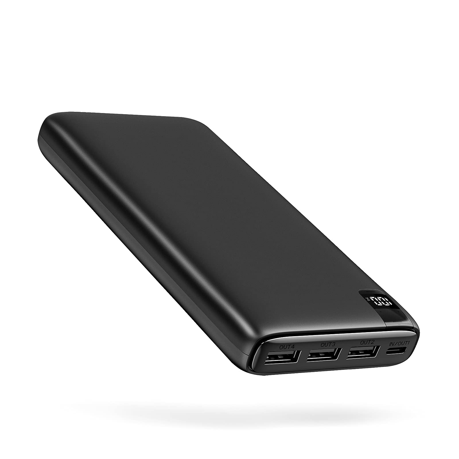 Power Bank 26800mAh Portable Charger, Riapow Fast Charging 3.0A USB C High Capacity Phone Charger with LED Display Compact External Battery Pack 4 Outputs for iPhone Samsung Tablet and More