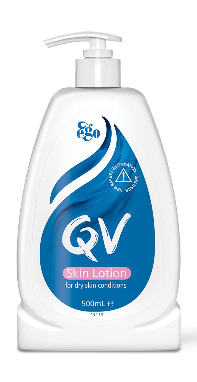 QV Skin Lotion 500ml, 24 Hour Moisturisation Light Body Lotion, PH Balanced, Suitable for Eczema and Dry Skin Conditions