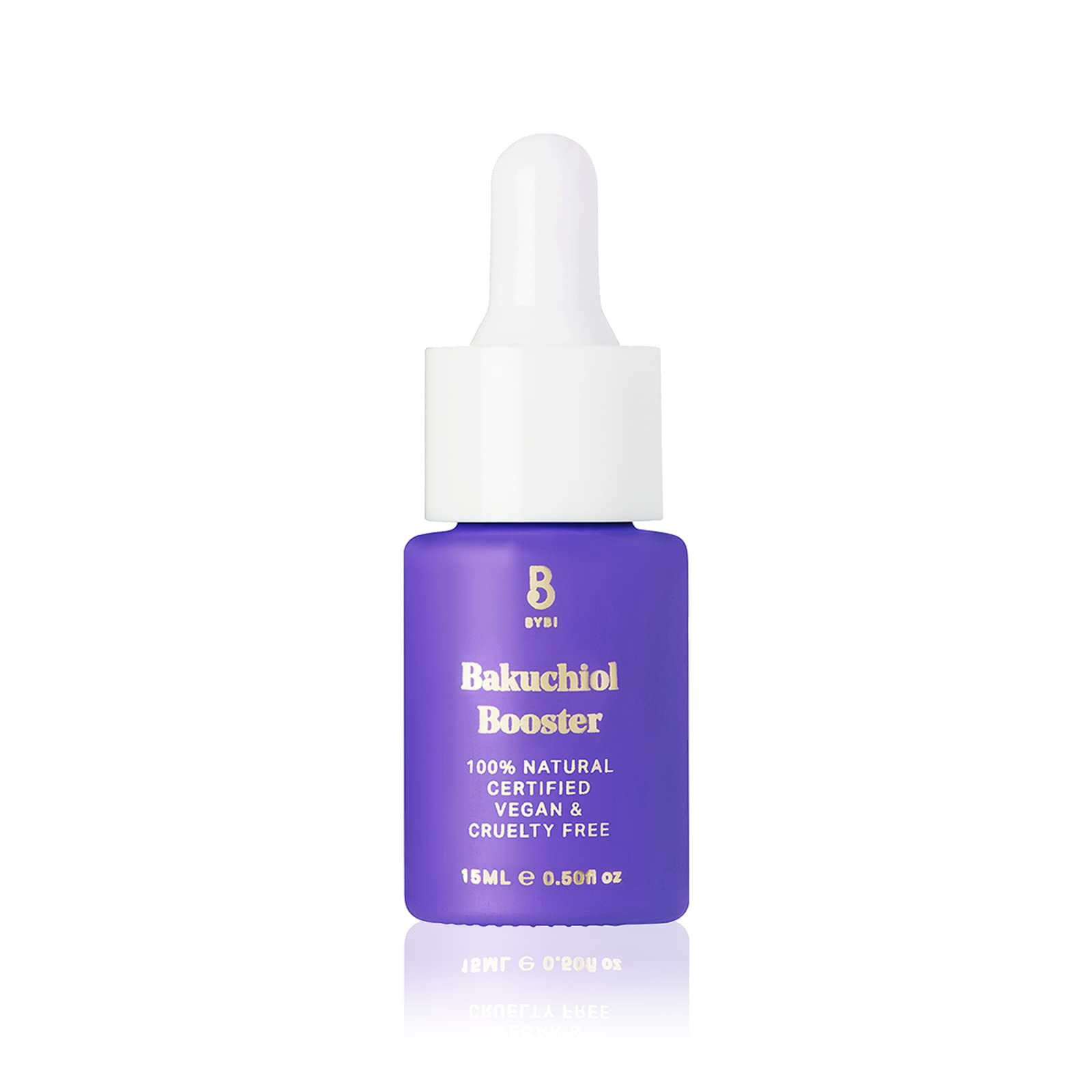 BYBI Beauty Bakuchiol Booster | Facial Oil | Reduce Wrinkles & Fine Lines, Rejuvenate Your Skin | Contains 1% Bakuchiol & Olive Squalane | 15ml