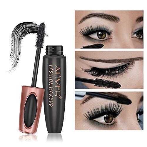 Aliver Black 3D Silk Fiber False Lash Mascara Waterproof Long-Lasting Eyelash Extension Volume