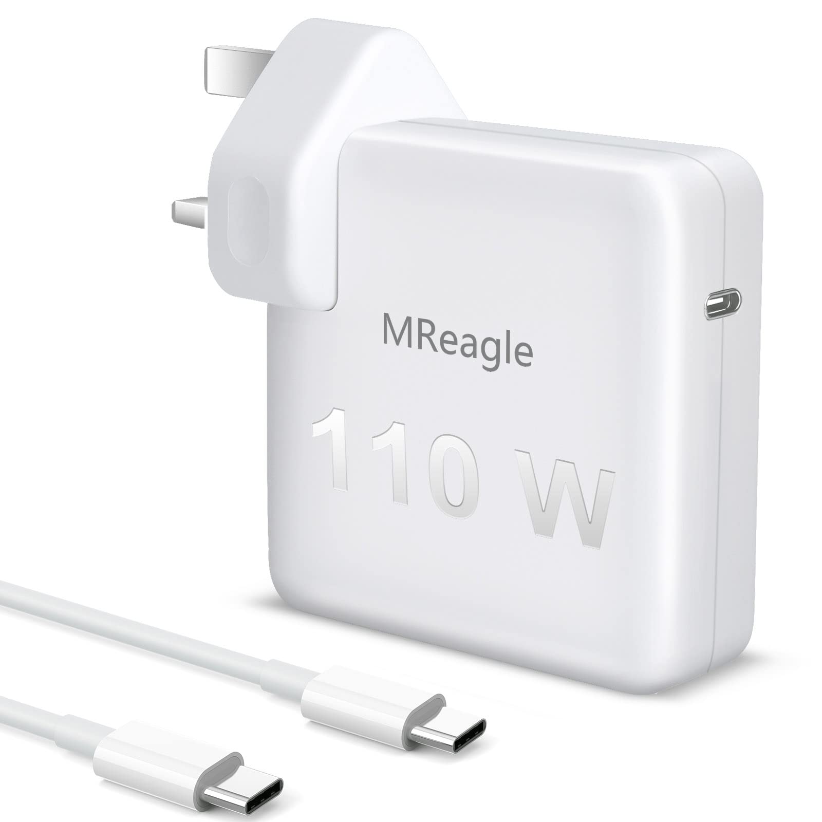 MReagle MacBook Pro Charger, 110W USB C Charger for Mac Pro, Macbook Air Charger Plug Adaptor with 1.8m C to C Cable, Compatible with MacBook Pro 16, 15, 14, 13, and More