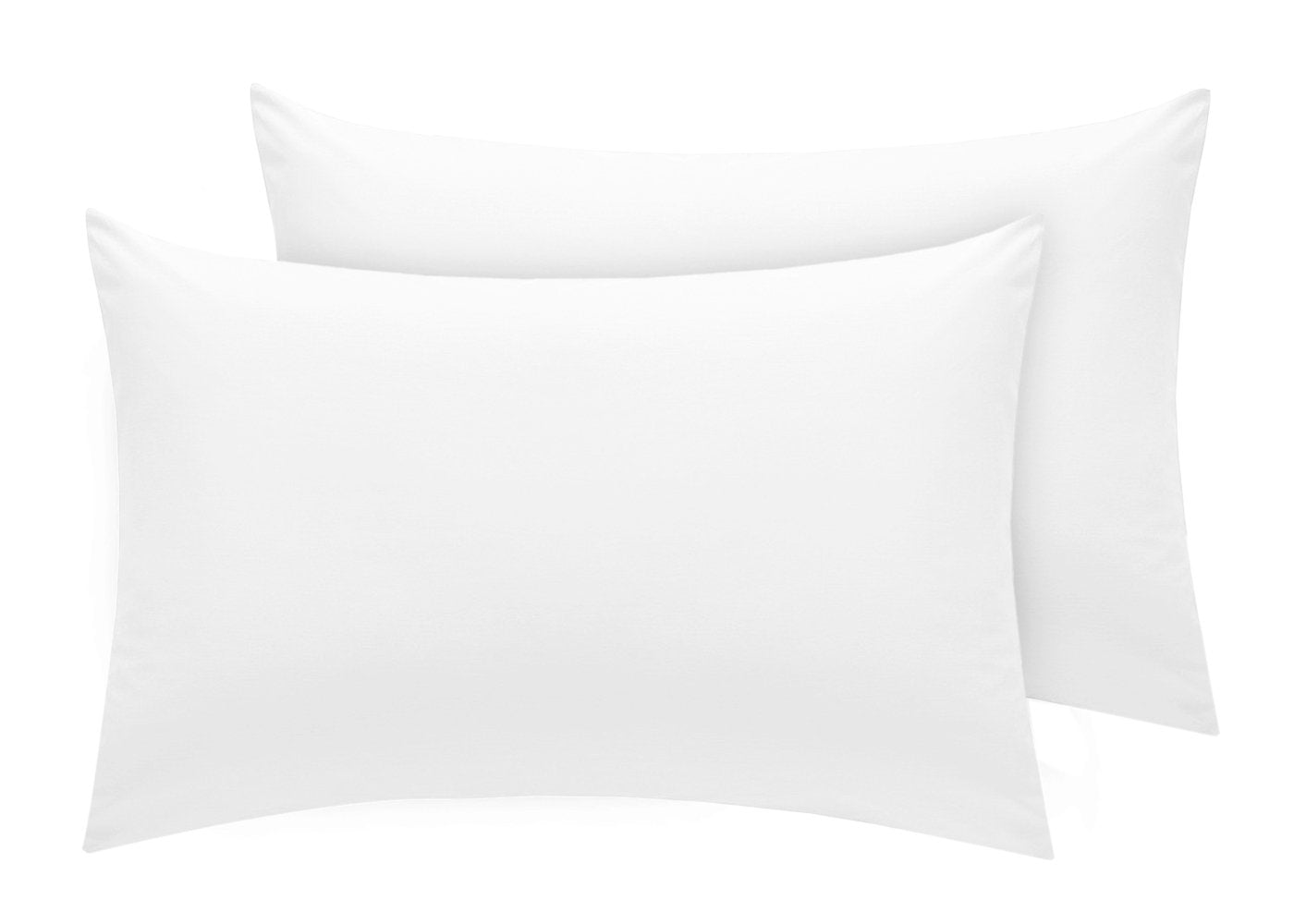 Easy Care 18 Colours, 2 Standard Pillow Cases - White