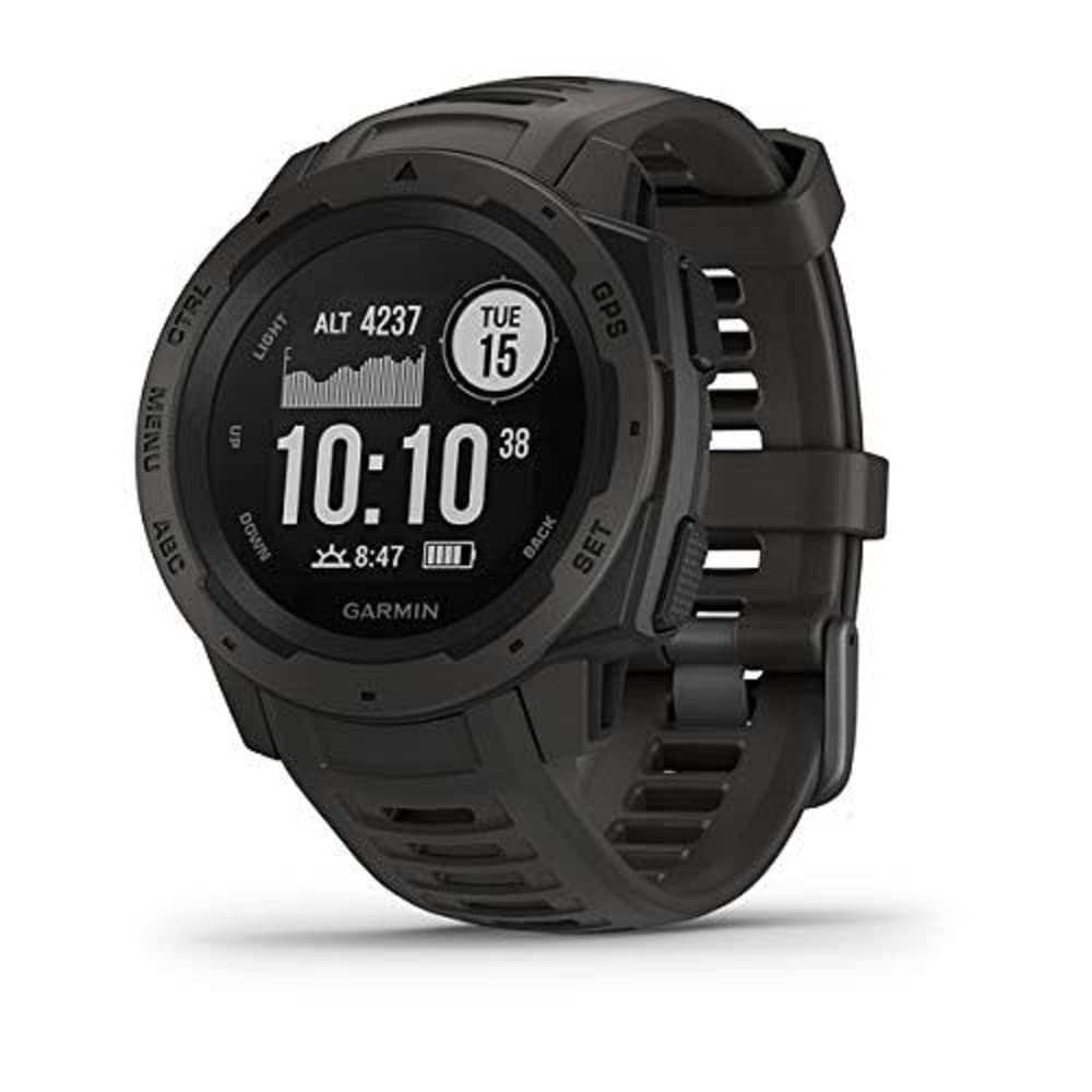 Garmin Instinct GPS Watch Graphite WW (Renewed)