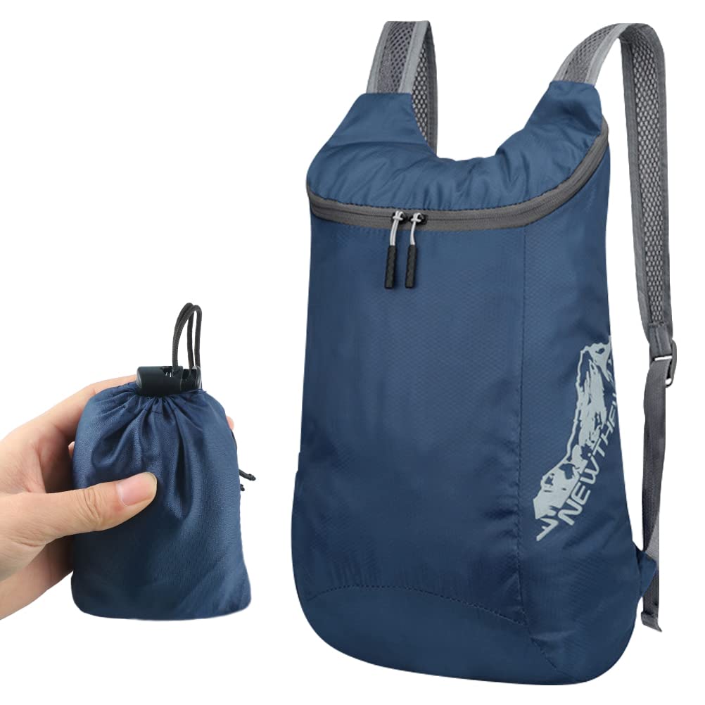 Foldable Backpack, Lightweight Backpack with Storage Bag Multipurpose Daypack for Outdoor Hiking Travelling Walking