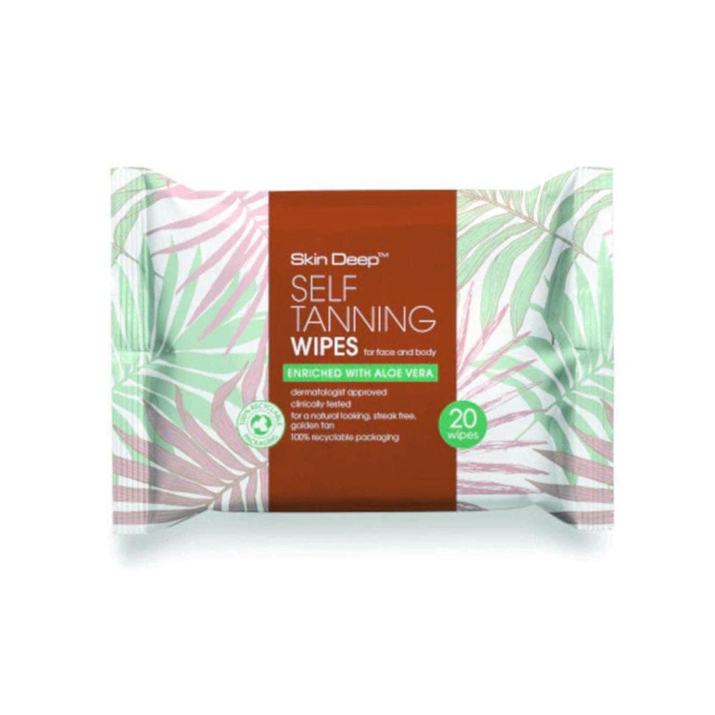 Skin Deep Self Tanning Wipes 20 Wipes x 6 Packs