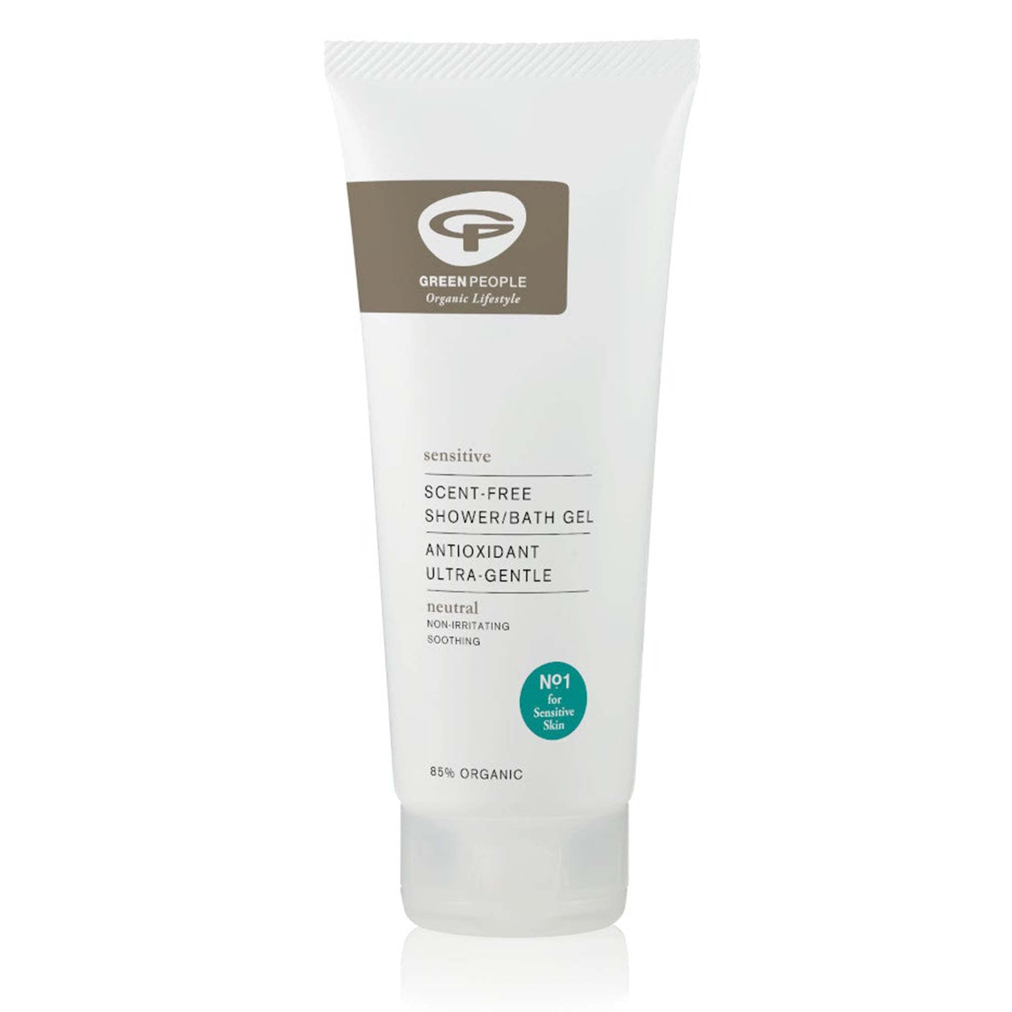 Green People Scent Free Shower Gel 200ml| Natural & Organic Sensitive Body Wash | Eczema-Friendly Ultra-Gentle Shower Wash for Sensitive Skin | SLS Free & Unperfumed | Cruelty Free & Vegan