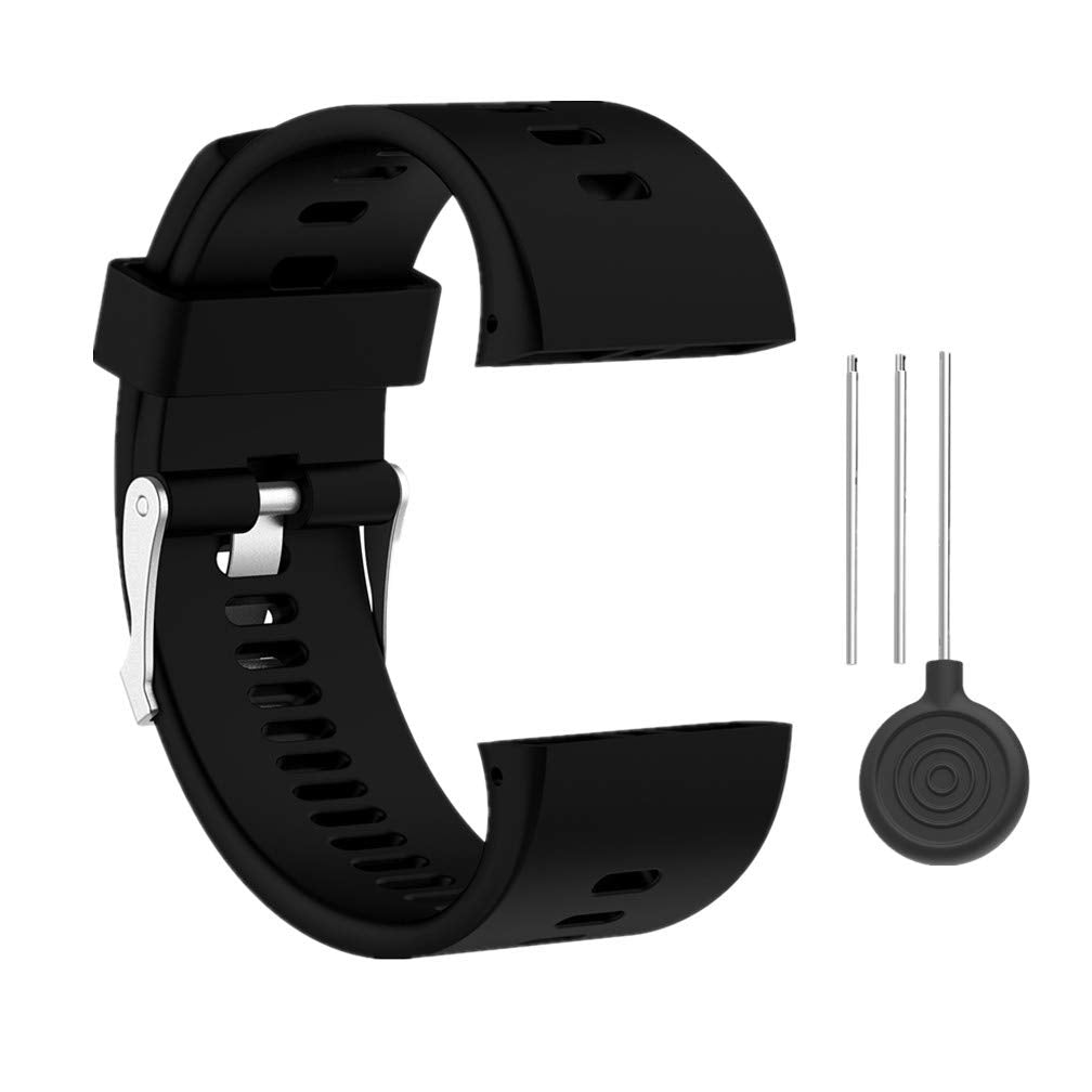 Huabao Watch Strap Compatible with Polar V800,Adjustable Silicone Sports Strap Replacement Band for Polar V800 Smart Watch