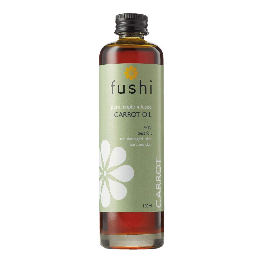 Fushi Carrot Oil 100 ml | Fresh-Pressed| Rich in Beta Carotene, Vitamins A, B, C, D and E and essential fatty acids | Best for Sun Damage Skin, Parched Skin & Fine Lines |Manufactured in the UK
