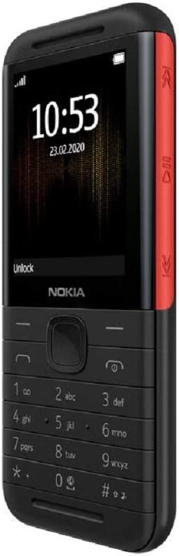 Nokia 5310 2.4 Inch 8 MB UK SIM-Free 2G Feature Phone (Dual Sim) - Black/Red