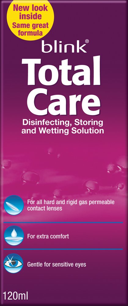 Total Care Care Products-Gas Permeable & Hard Lens Disinfecting & Wetting Solution 120ml